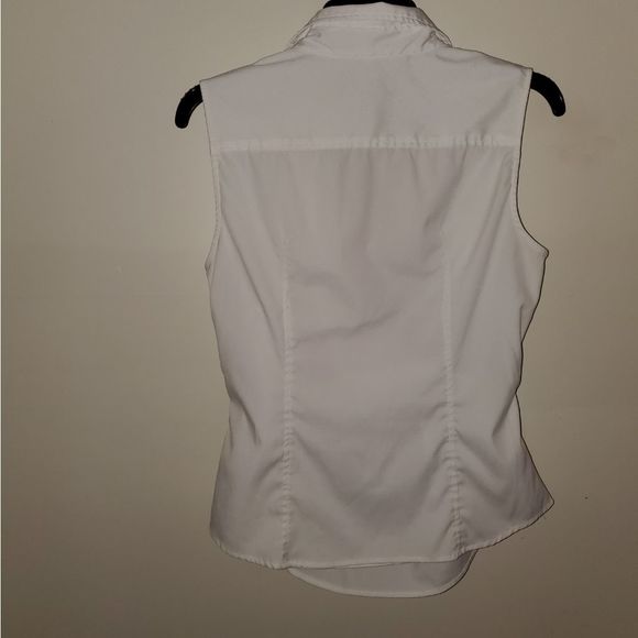 Express White Collared Wrap Blouse M - Picture 4 of 9